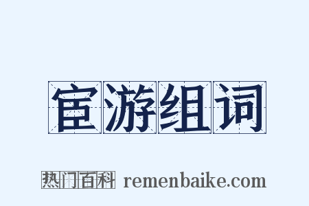 宦游组词是什么意思的图片